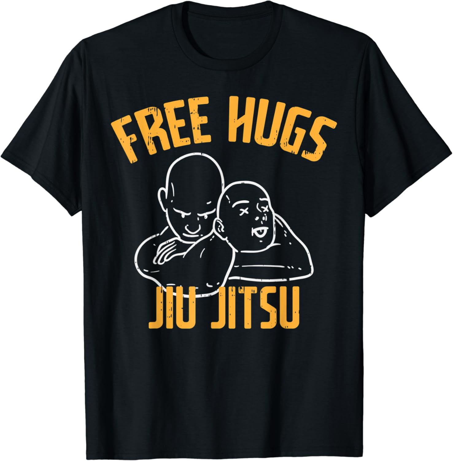 Free Hug Jiu Jitsu Choke Funny BJJ Sports Martial Arts Gift TShirt